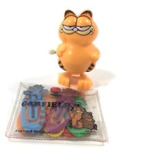 GARFIELD THE CAT Kat’s Meow 1978 1981 Vintage 80s Wind-up Windup Paper Clips Toy picture