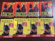 Topps Batman Series 2 Vintage Wax  Card Packs (8 Pack Bundle) 1989-1991 picture