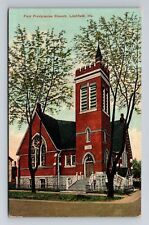 Litchfield, IL-Illinois, First Presbyterian Church Antique, Vintage Postcard picture