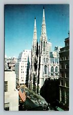New York NY NYC St Patrick's Cathedral Postcard picture