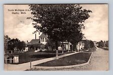 Shelby MI-Michigan, North Michigan Ave Residences, Vintage c1908 Postcard picture