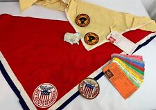 1955 World Jamboree Lot - Neckerchiefs  Patches Slide Camp Bag Tags Boy Scouts picture