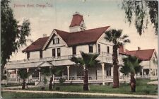 c1910s ORANGE, California Hand-Colored Postcard PALMYRA HOTEL Street View picture