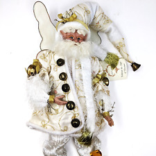 Mark Roberts 2005 White Christmas Fairy Santa Large Rare 51-56566 Tag Box COA picture