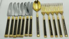 Golden Imperial-black Flatware lot By Unknown Manufacturer Japan 13 pc picture