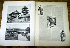 5 1893 illustrated weekly newspapers wth Photos of JAPAN & ITS CUSTOMS in detail picture