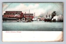 Chicago IL-Illinois, Harbor Entrance, Antique, Vintage Postcard picture