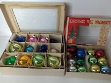 Vintage - Box of 29 - Christmas Tree Ornaments Small - Poland Shine Brite GG picture