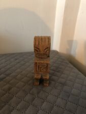Vintage Carved Tribal Wood TIKI Figure Figurine Poly Polynesia Tahiti Decor 1A picture