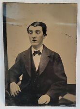 Vintage Tintype Young Gentleman with Bowtie picture