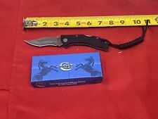 CT728 Colt Black Folding TACTICAL Clip Point Knife Rare & DISCONTINUED G-10 Grip picture