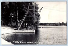 Postcard RPPC Photo View At Pine River Minnesota MN 1952 Posted Vintage picture