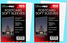 200 Ultra Pro Postcard Soft Sleeves Archival Safe Protector Collectible Storage picture