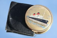 CUNARD WHITE STAR LINE RMS QUEEN ELIZABETH LADIES STRATTON COMPACT C-1940'S picture
