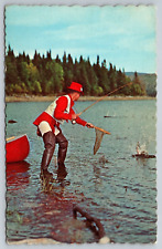 New Hampshire Fishing On Connecticut Lakes Postcard picture