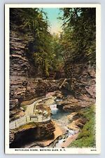 Postcard Matchless Scene Watkins Glen Canyon New York NY picture