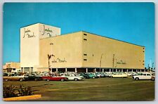 Orlando Florida~Colonial Plaza~Jordan Marsh~Cars Parked in Front~1950s Postcard picture