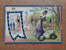 Raphael Tuck & Sons Decoration Day Postcard Series #158 Banner Soldiers Grave picture