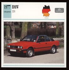 1977-  BMW  320i  Classic Cars Card picture