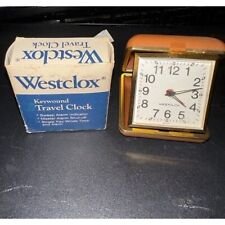 Westclox Keywound Travel alarm clock with box Vintage NO INSTRUCTION BOOKLET picture