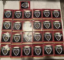 Lot Of 25 Hallmark Keepsake 1997 Our First Christmas Together Acrylic Hearts picture