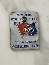 New York Worlds Fair Pendant Charm Sterling Silver 1964 1965 New  picture
