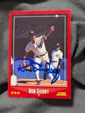 RON GUIDRY AUTOGRAPH SIGNED Card New York YANKEES 1990 Score  picture