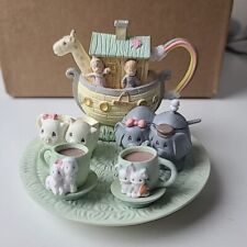 Precious Moments Noah's Ark Mini Tea Set 1996 Miniature Enesco Complete picture