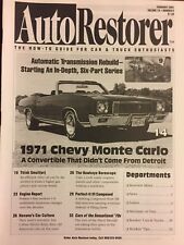1971 Monte Carlo Convertible, Pontiac V-8 Engine, Automatic Transmission Rebuild picture