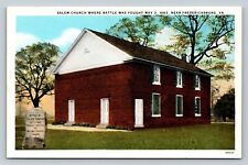 Salem Church Near Fredericksburg Virginia - Battle Fought Here VINTAGE Postcard picture