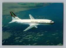 Airplane Postcard Gulf Air Airlines Bahrain Golden Falcon Boeing 737 AH9 picture