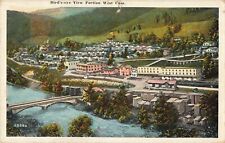 Birdseye View Portion of West Cass West Virginia WV c1920 Postcard picture