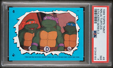1989 Topps TMNT Sticker Card #6 Ninja Turtles PSA 7 LOW POP  ONLY 3 HIGHER picture