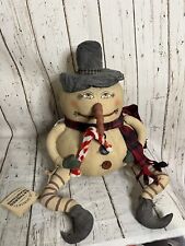 Whimsical Collectable Primitive Snowman by Joe Spencer 