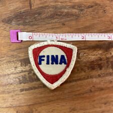 Vintage FINA Oil Gasoline Embroidered Patch picture