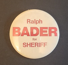 Vintage Ralph Bader for Sheriff Pinback Button picture