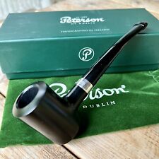 Peterson Speciality Ebony Silver Mounted Tankard P-Lip Tobacco Pipe - New picture