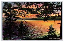 Postcard: CA 1948 Sunset, Lake Tahoe, California - Posted picture