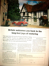 1960 60 Triumph TR-3 TR3 -British Guidebook large magazine ad -