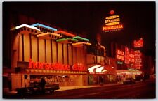 The Horseshoe Gambling Club Lit Up At Night Virginia (Gay) Street Reno NV UNP picture