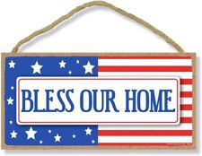 Honey Dew Gifts, Bless Our Home, American Flag Decor, Patriotic Home  picture