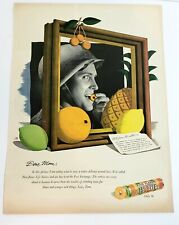 Vintage Print Ad LIFE SAVERS Five Flavor Original WWll Soldier Letter 1944 picture