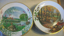 SET OF 12 FRANKLIN PORCELAIN NATURE SCENES by PETER BANETT PLATE COLLECTION 1979 picture