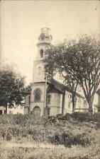 Camden Maine ME Baptist Church Real Photo RPPC Vintage Postcard picture