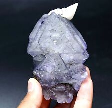 Natural rare beautiful  purple fluorite calcite Mineral Specimen/China   A0512 picture