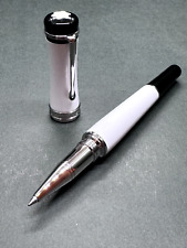[MINT] MONTBLANC Bonheur  White&Black Resin Rollerball Pen MB114832 picture