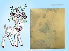 1950s Vintage Vogart Embroidery Transfer 614 Uncut Charming Lamb Pillowcases picture