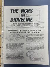 Vintage Sept 1995 The NCRS Driveline Nat. Corvette Restorers Society Newsletter picture