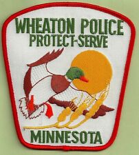WHEATON MINNESOTA POLICE SHOULDER PATCH picture