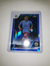 2022-23 Topps Chrome UEFA UCC Phil Foden Blue Lava Refractor Manchester City picture